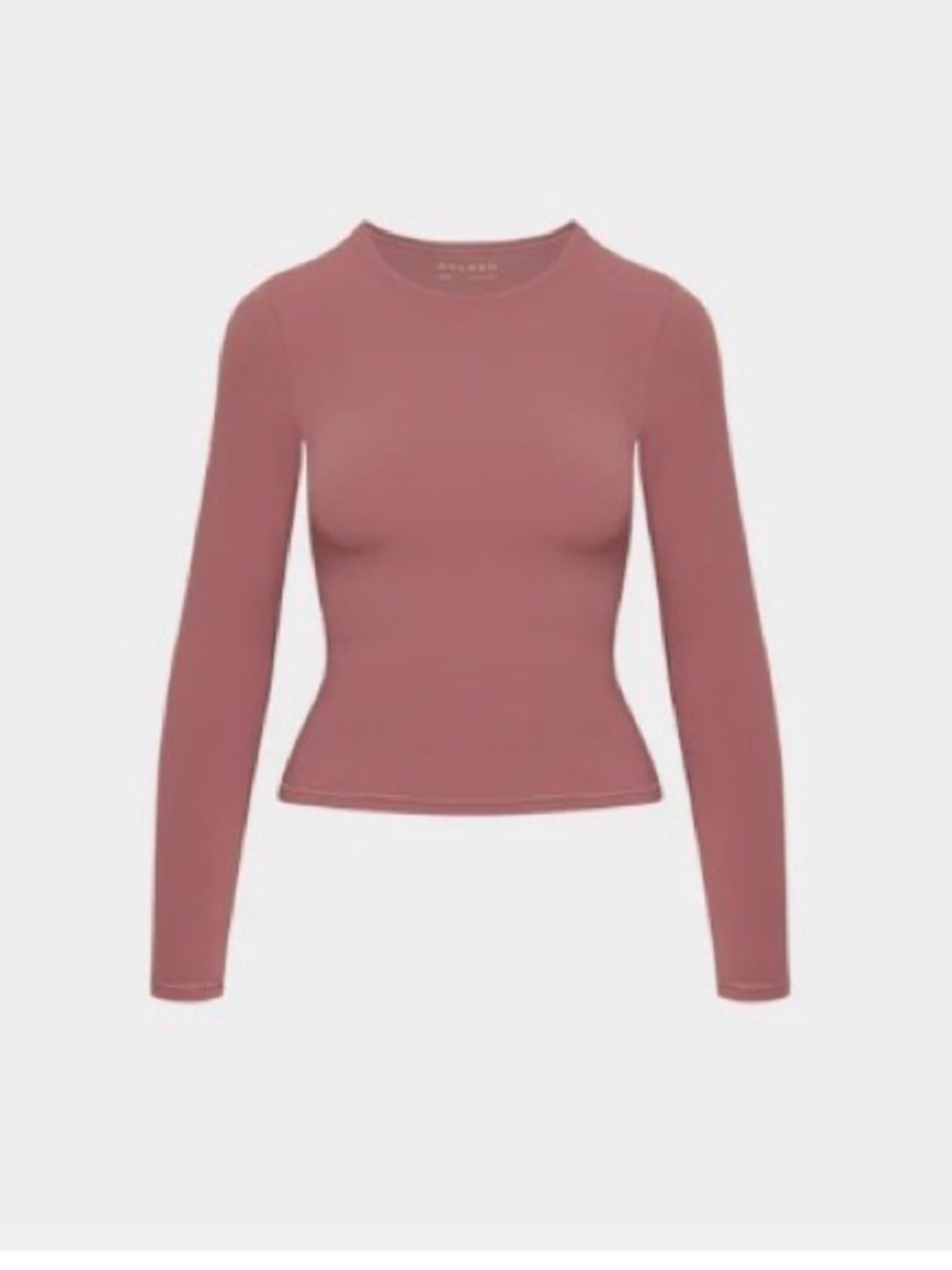 Aritzia Golden BUTTER NEW ESSENTIAL LONGSLEEVE - Color: Opera Rose
